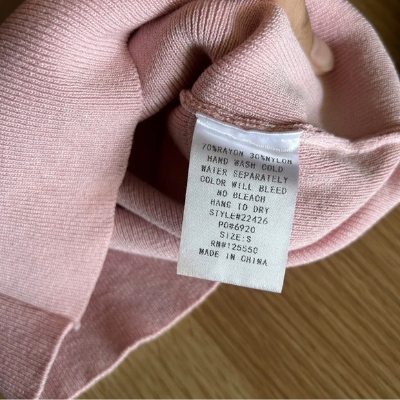 Hera Collection Pink Ribbed Cut Out Bodycon Dress Small - Picture 3 of 8